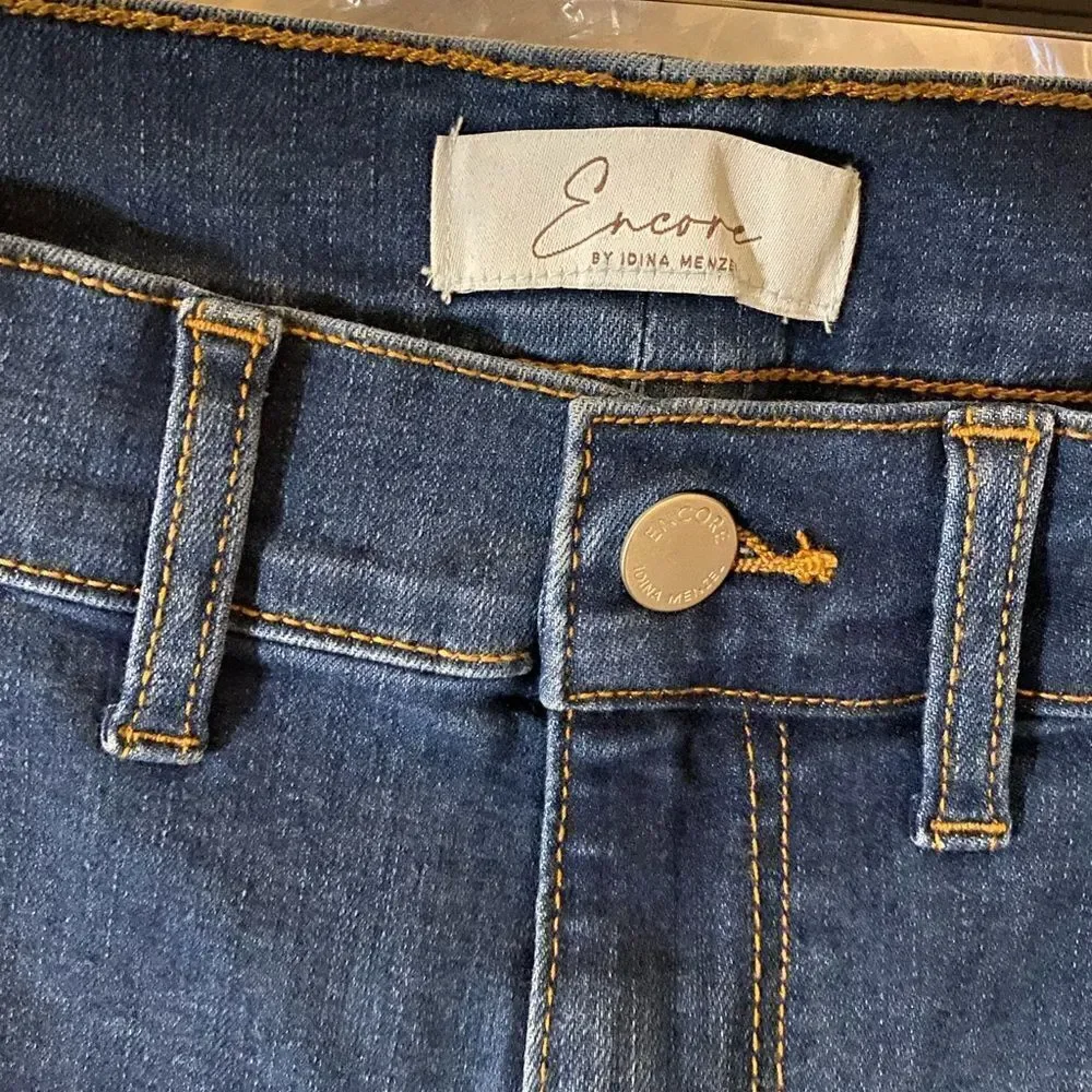 NWT Encore By Idina Menzel High Waisted Cropped Jeans Sz 16